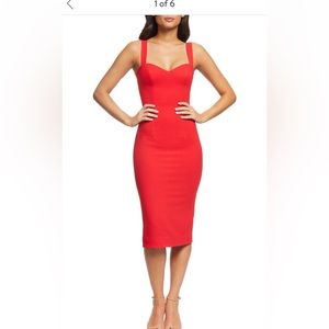 Dress The Population Dress Size Medium Red - image 1